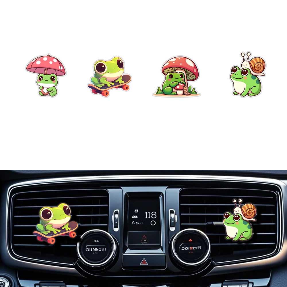 Cute Frog Air Freshener Clips,Car Vent Clip,Car Decorative Clip, Car Air Conditioner Clip,Automotive Interior Decoration Gifts f