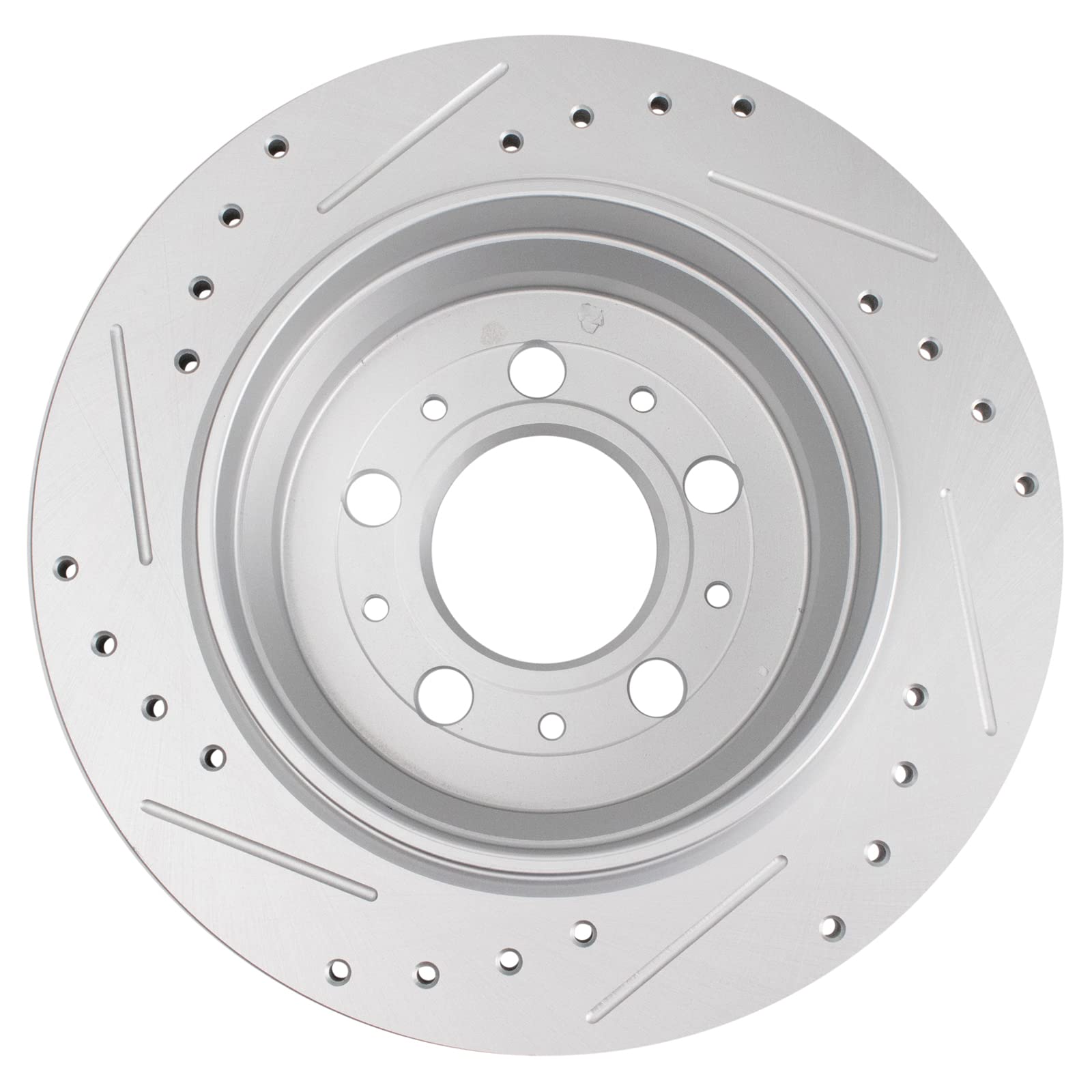 Trq Rear Performance Brake Rotors Set Premium G-Coated Compatible With 2001-2009 Volvo S60 1999-2006 S80 2001-2006 V70 2003-2007