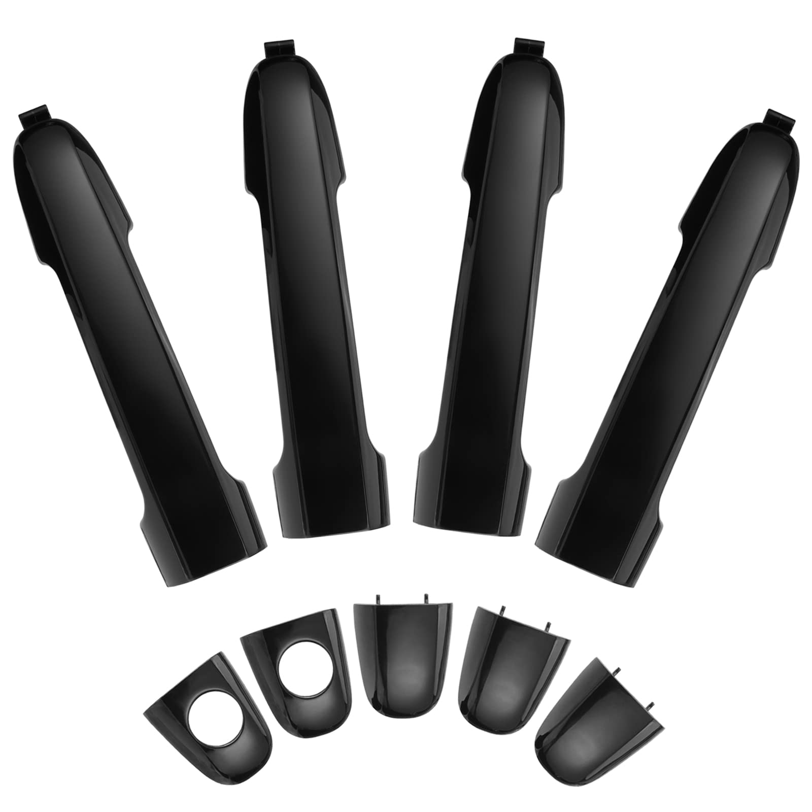 Lcyolada 4Pcs Exterior Door Handles For Hyundai Sonata 2006 2007 2008 2009 2010, Front And Rear, Drive & Passenger Side Replaces