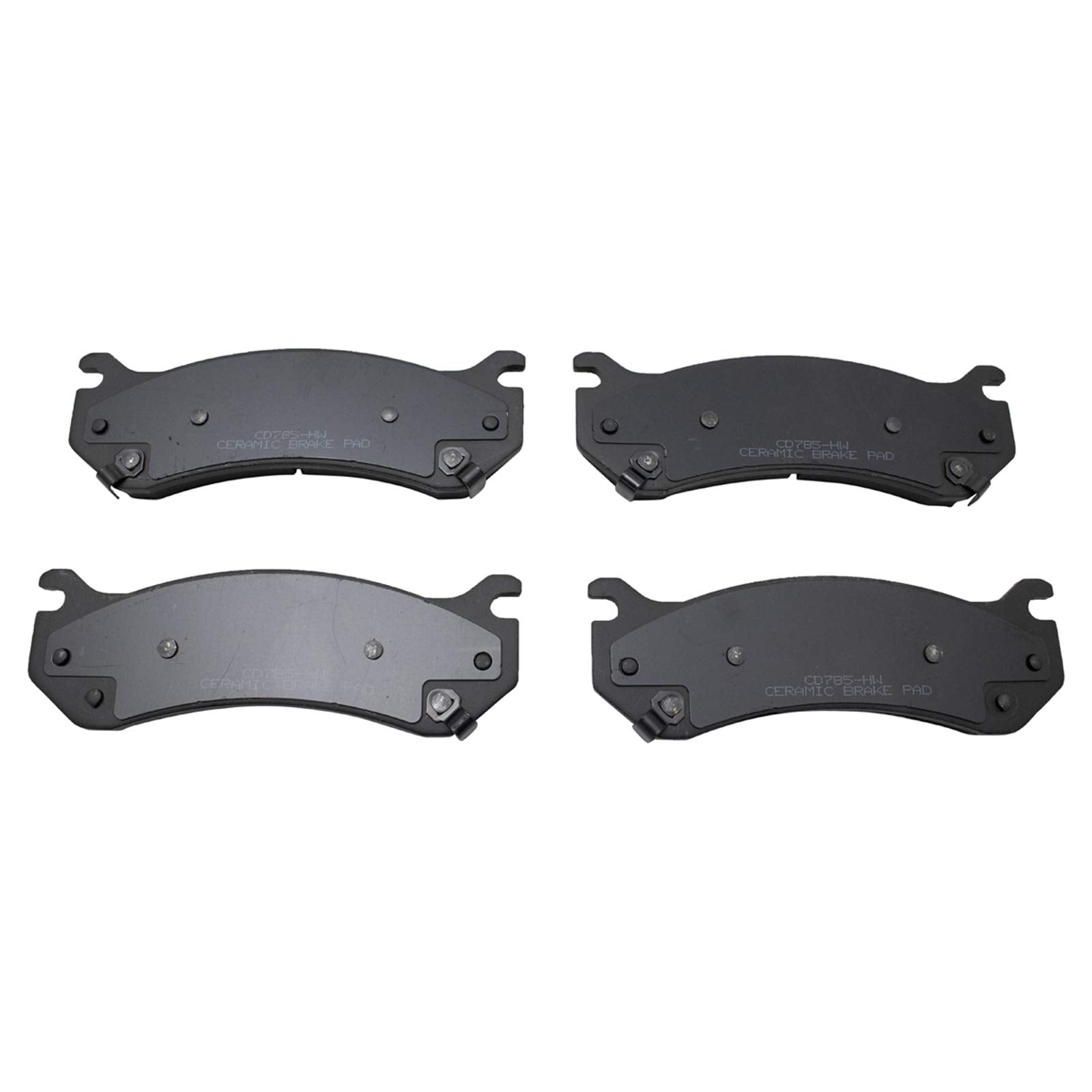 TRQ Premium Posi Ceramic Disc Brake Pad Kit for Chevy Cadillac GMC Truck