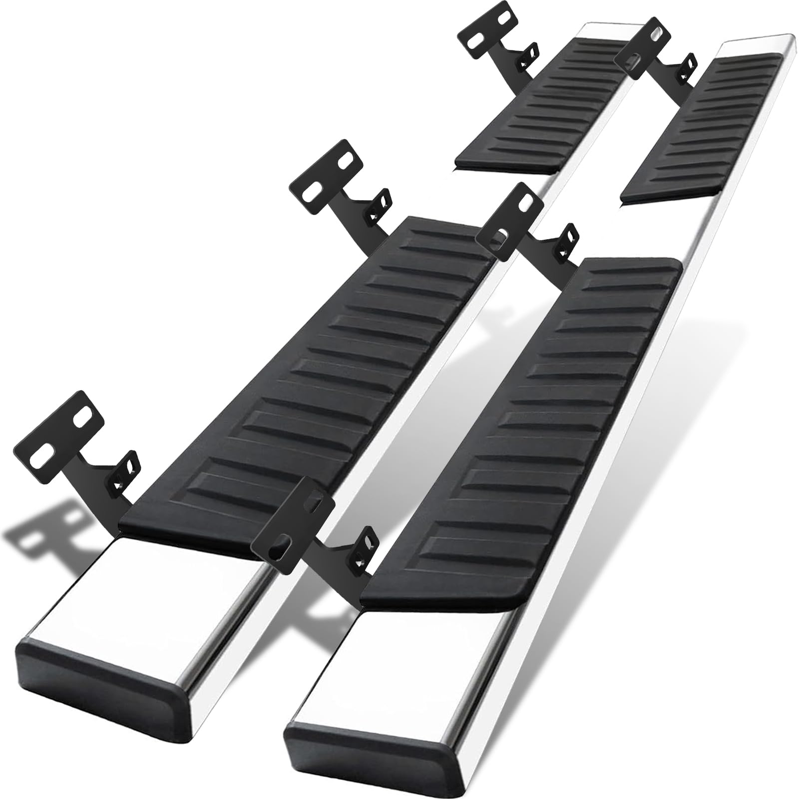 COMNOVA 6" Stainless Steel Running Boards for 2009-2018 Dodge Ram 1500 Crew Cab, 2019-2024 Classic, 10-24 Ram 2500