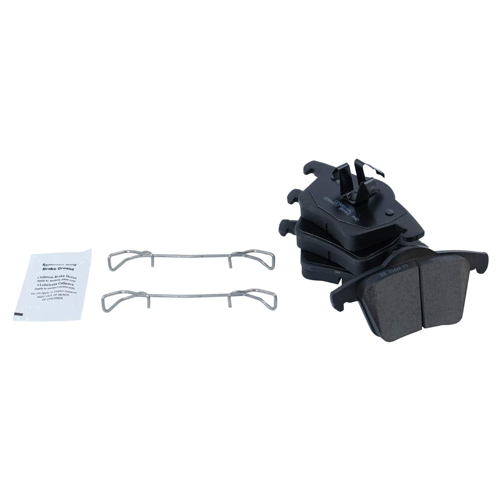 Trq Rear Brake Pad & Rotor Kit Brake Pads Brake Rotor Ceramic Premium G-Coated Compatible With 2003-2014 Volvo Xc90