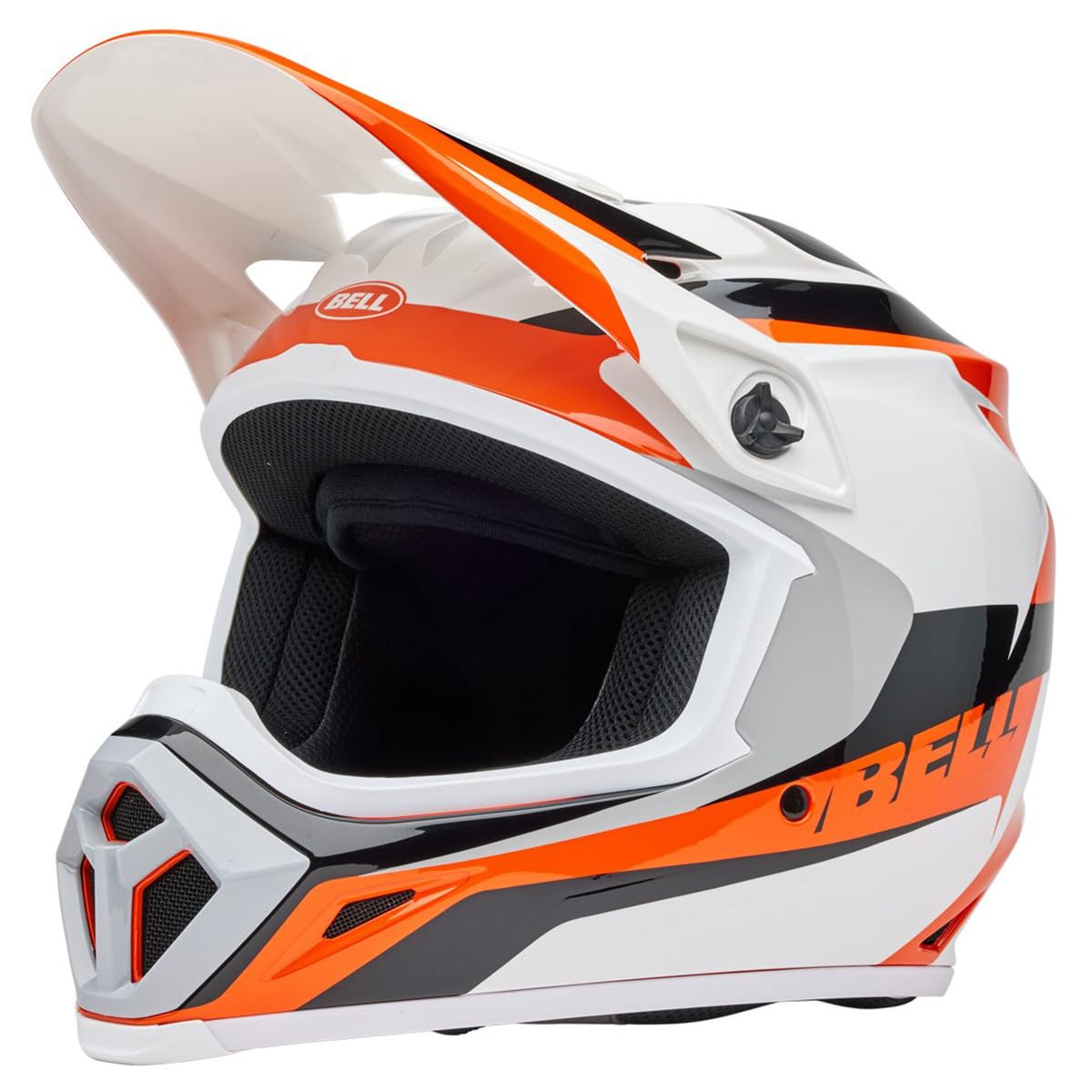 Bell Mx-9 Mips Dirt Helmet (Gloss Rift Orange/White - Medium)