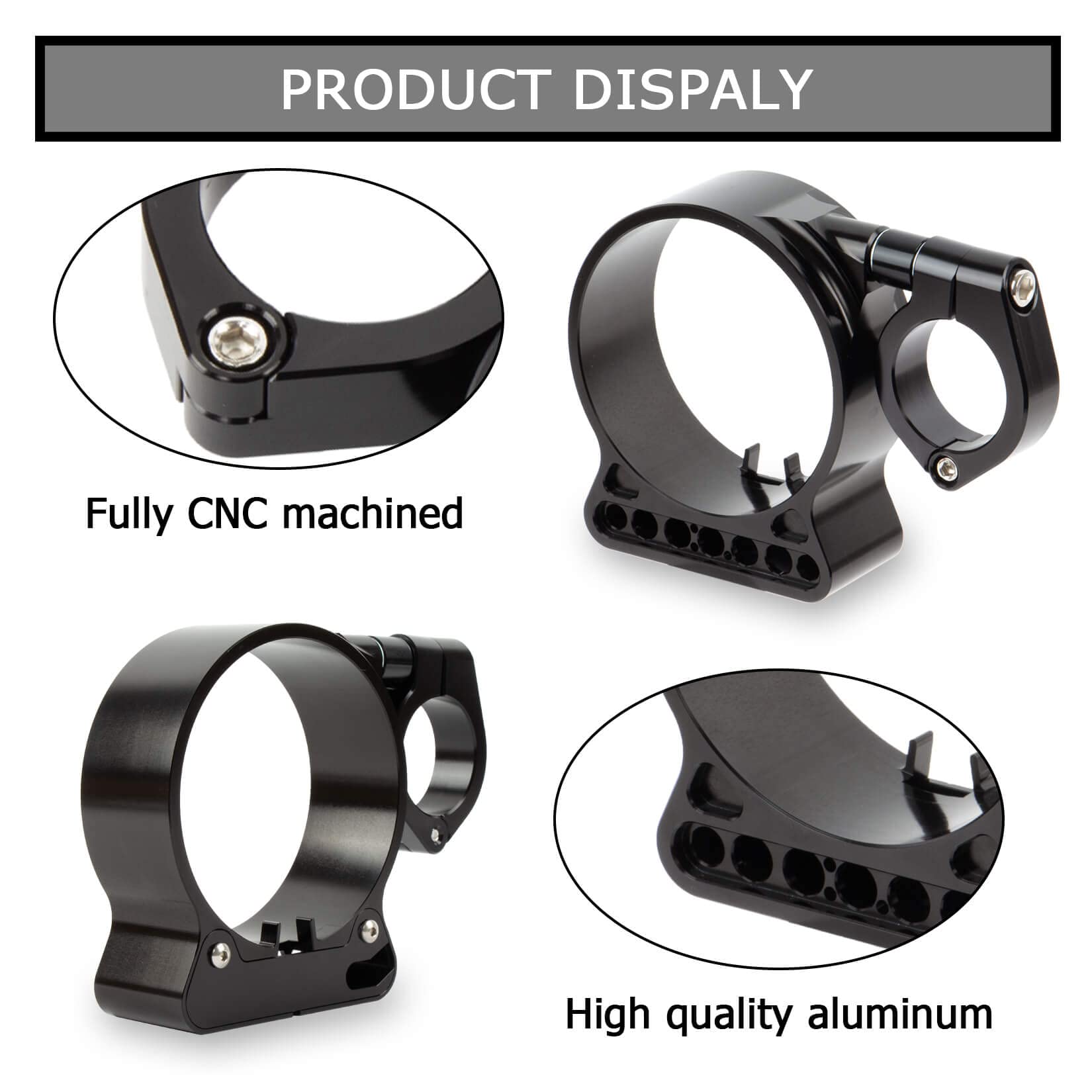 Speedometer Relocation Bracket Cover Side Mount Speedometer Instrument Housing for Sportster 883 XL1200 883(Black)