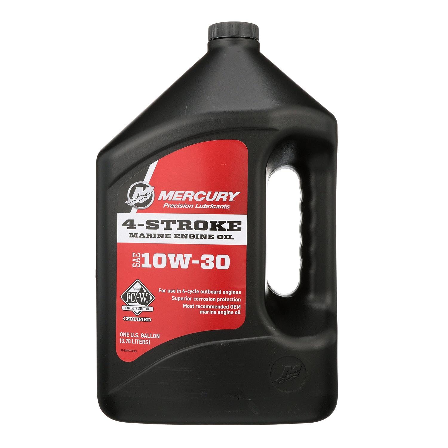 Mercury 10W-30 4-Stroke Mineral Marine Engine Oil, 1 Gallon - 8M0078626