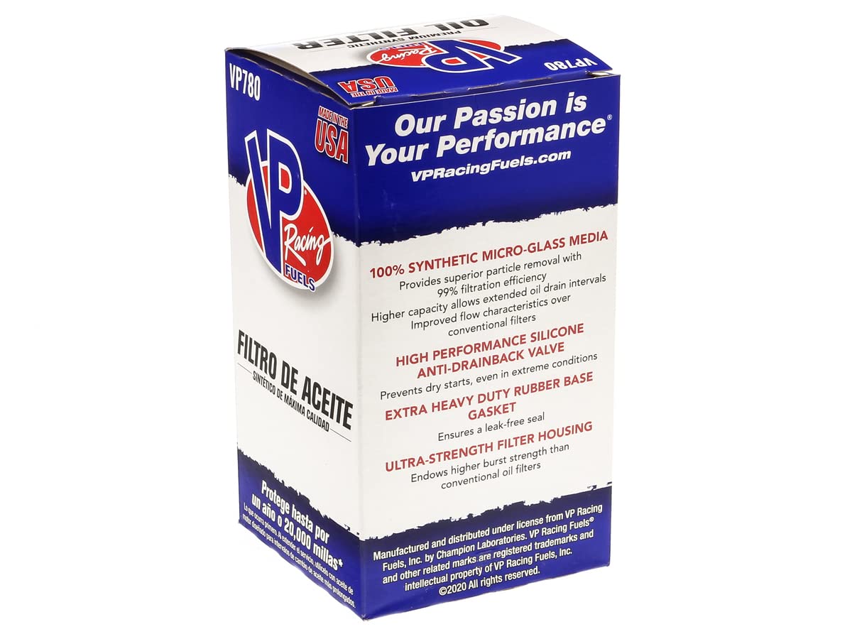 Fram Vp Racing 20,000 Mile Premium Full Synthetic Oil Filter, Vp780, Fits Dodge And Ram Pickups, Cummins Diesel Engine