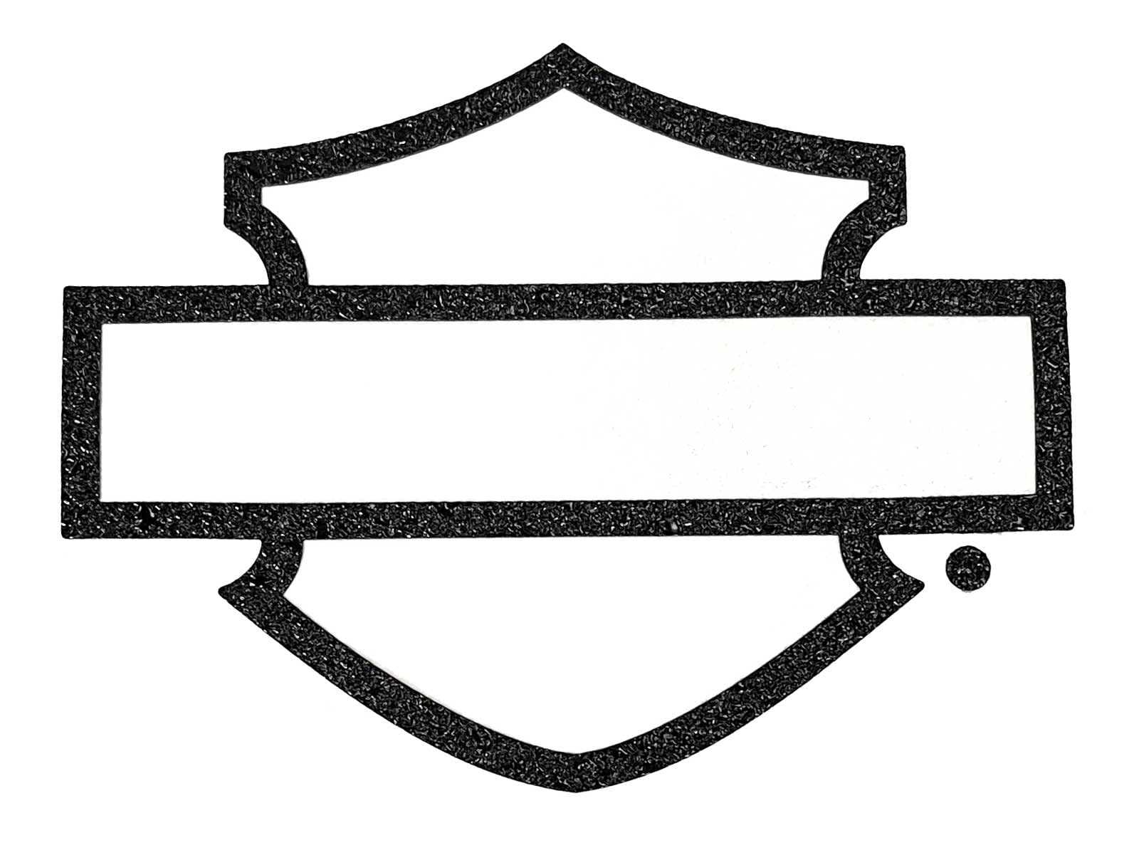 Harley-Davidson Rugged Textured Bar & Shield Logo Decal - Black - 5 X 4 In.