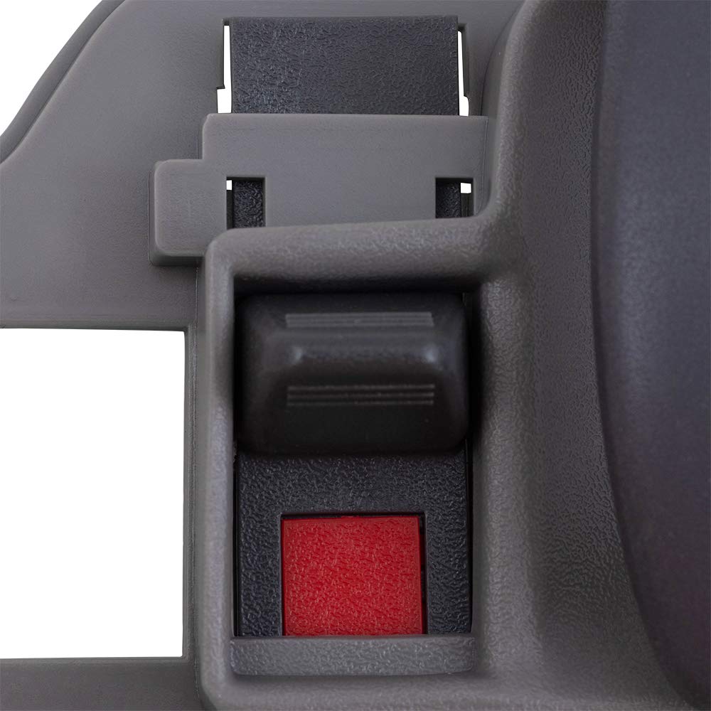 Autoandart Brock Replacement Driver And Passenger Inside Inner Gray Door Handles Compatible With 95-02 Pickup Truck 15708043 157