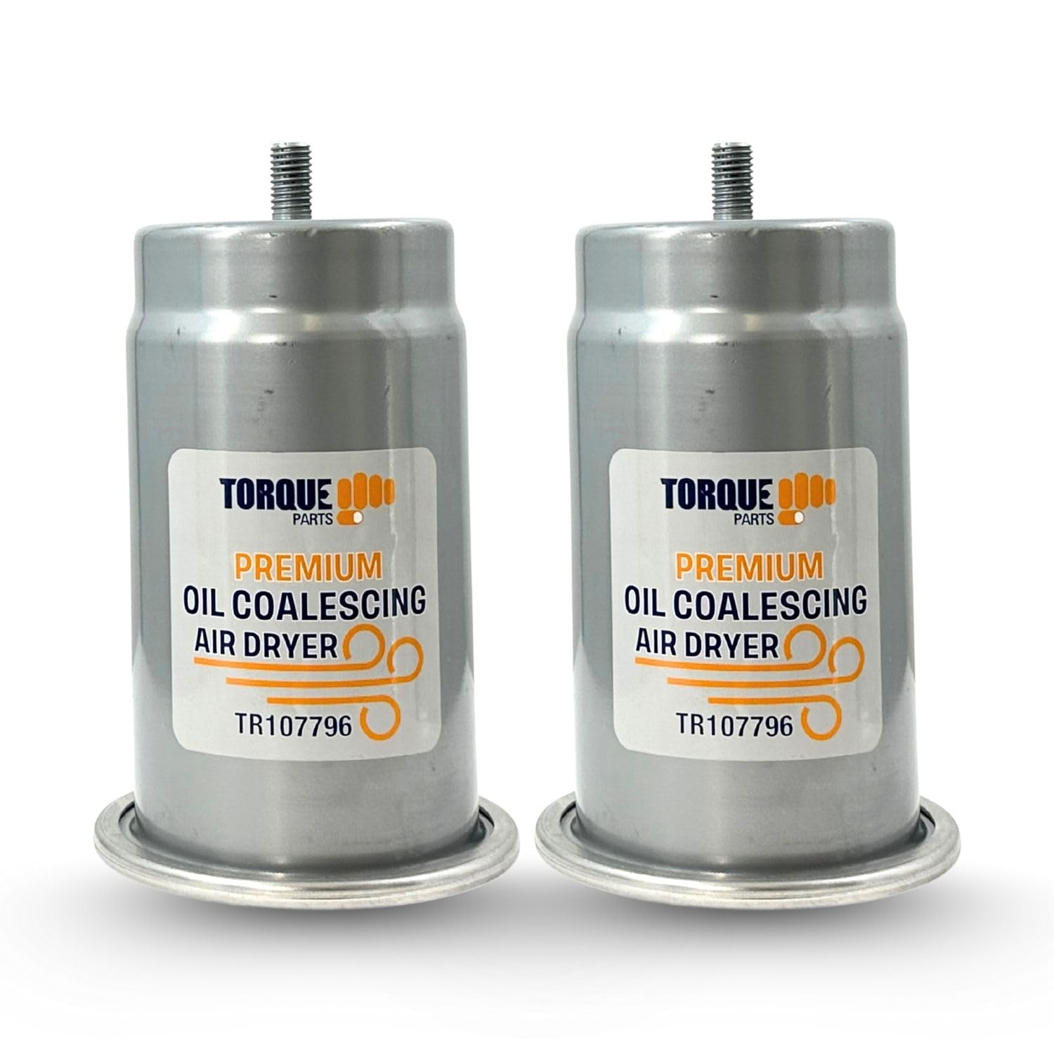 Torque 2 Pack Desiccant Cartridge for AD-9 Air Dryers (Replaces Bendix 107796, 107794, Haldex 107796)