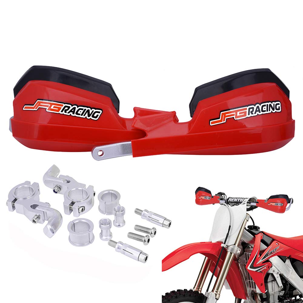 JFG RACING Handguards Dirt Bike Hand Guards - Universal For 7/8in And 1 1/8in Handlebar - For Dirt Bike For Motocross Enduro Sup