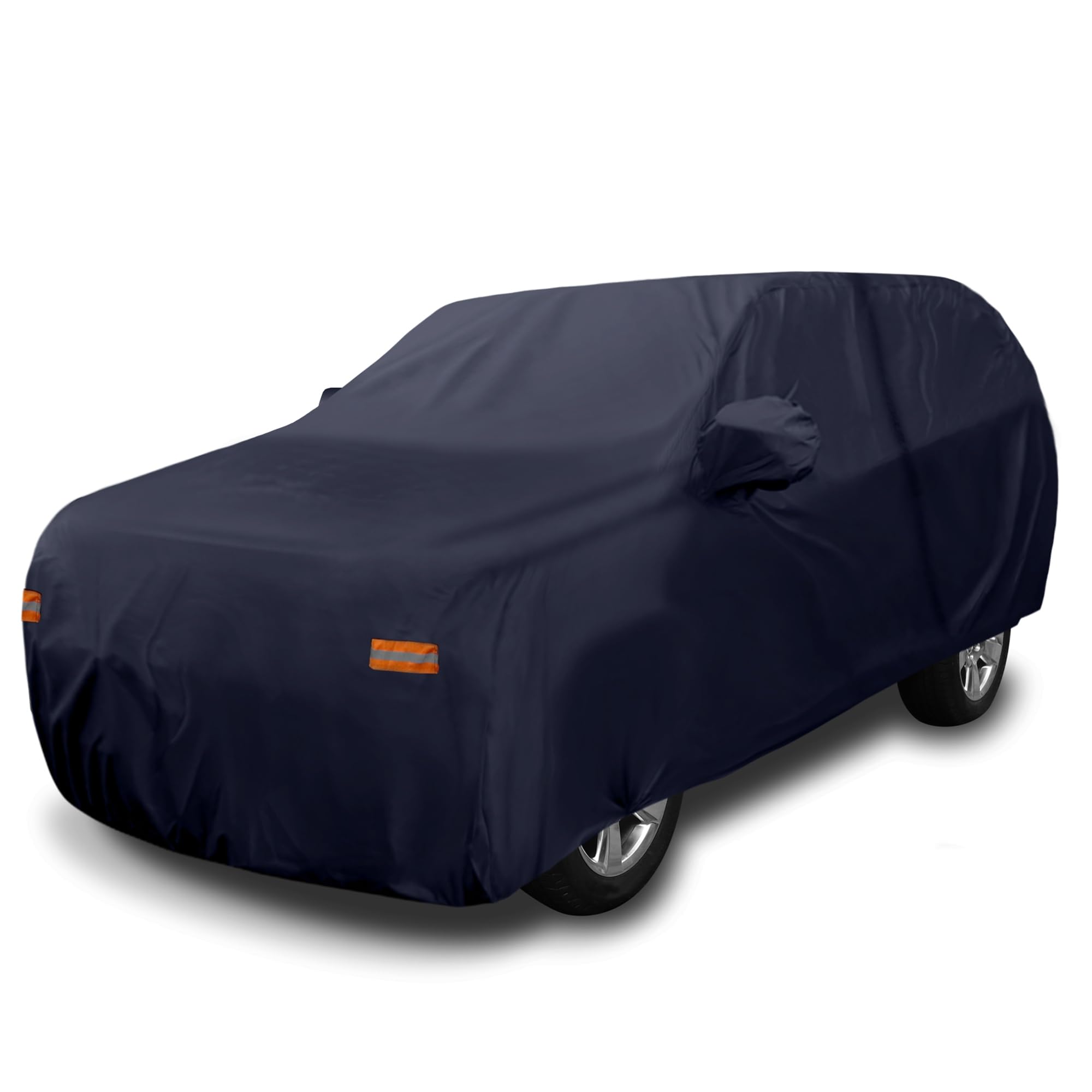 X AUTOHAUX SUV Car Cover for Chevrolet Tahoe 4 Door 2007-2024 Outdoor Waterproof Sun Rain Dust Wind Snow Protection 190T PU W/Dr