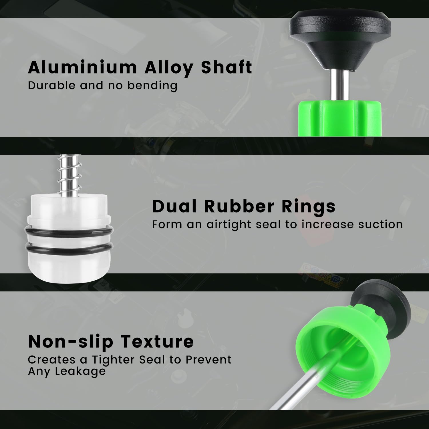 FTIHTRY 200CC Automotive Fluid Extractor Pump with Long Rubber Hose, Fluid Syringe Pump Manual Suction Vacuum Fuel Car Transfer,