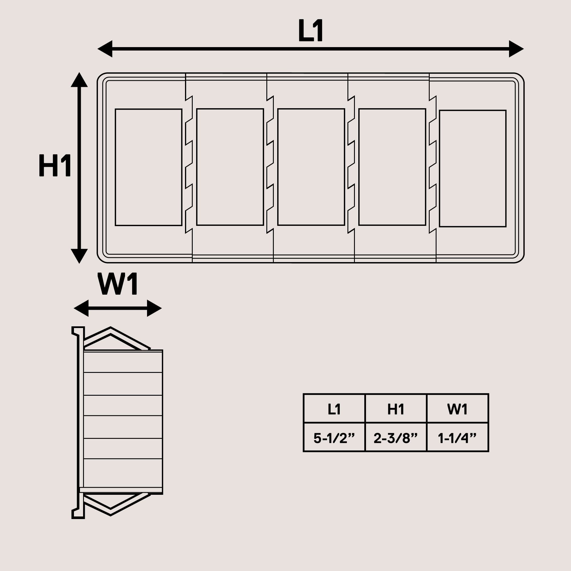 True Mods 5-Slot Rocker Switch Panel Housing Kit [Industry Standard Fit] [Heavy Duty] [Expandable Design] [Professional Look] Au