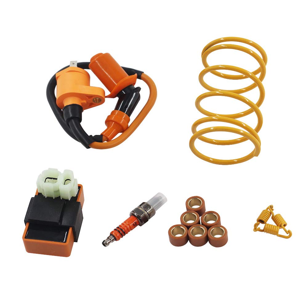 GY6 Cylinder Rebuild Kits Kymlaa 100cc Big Bore Kit for 69mm Valve 49CC 50CC 139QMB Moped Scooter Engine 50mm Bore Upgrade Set w