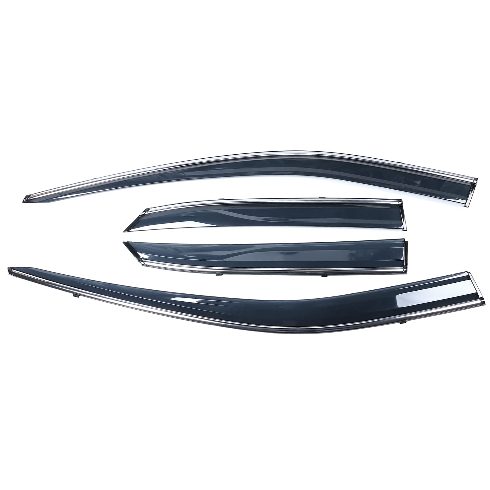 Window Visor Compatible With 2016-2022 Lexus Rx350 & Rx450H Al20, Injection Polycarbonate With Chrome Trim Air Deflector Rain Gu