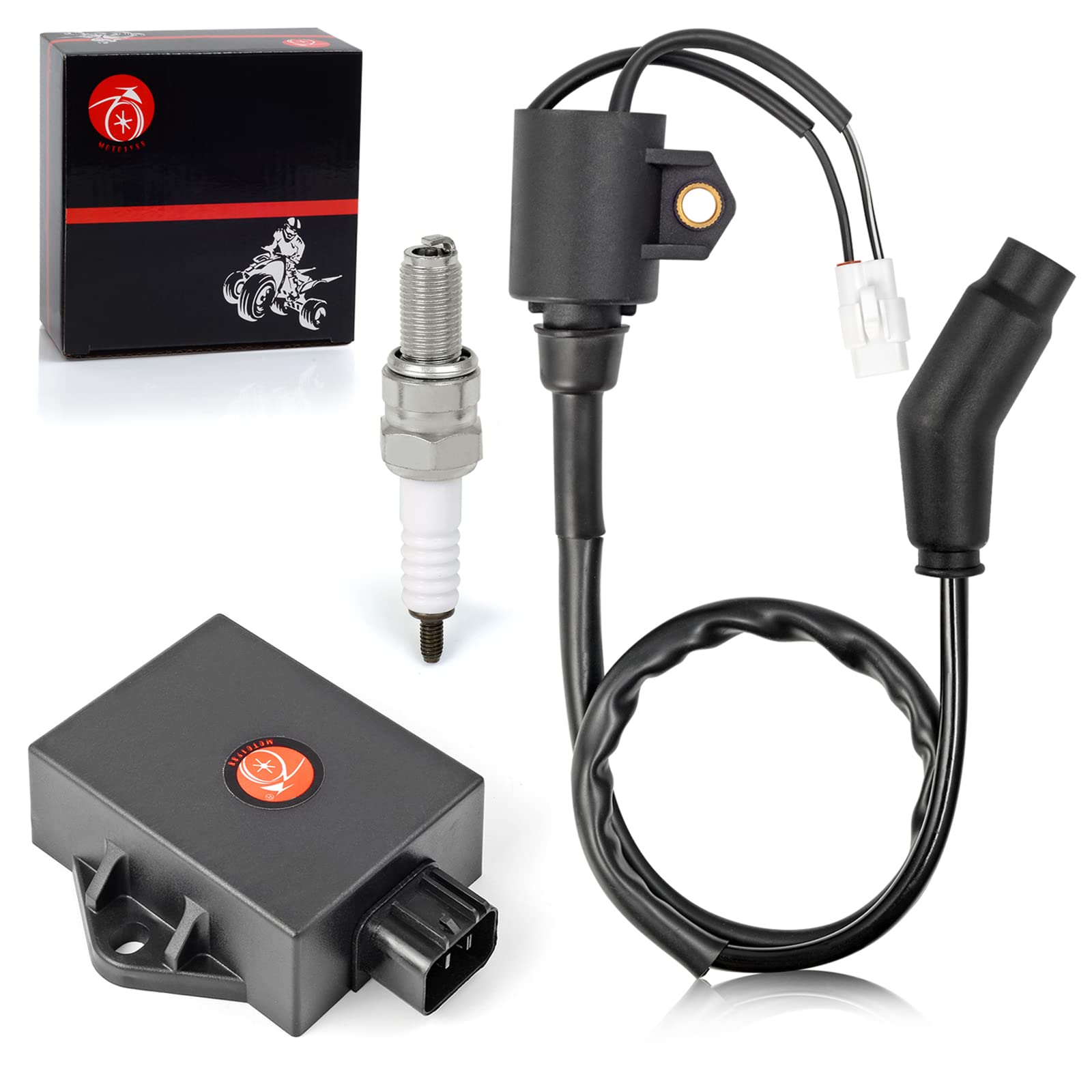 Cdi Box Ignition Coil And Spark Plug For Polaris Sportsman 300 2008 2009 2010 Hawkeye 300 2008 2009 2010 2011 3089978 3089860 30