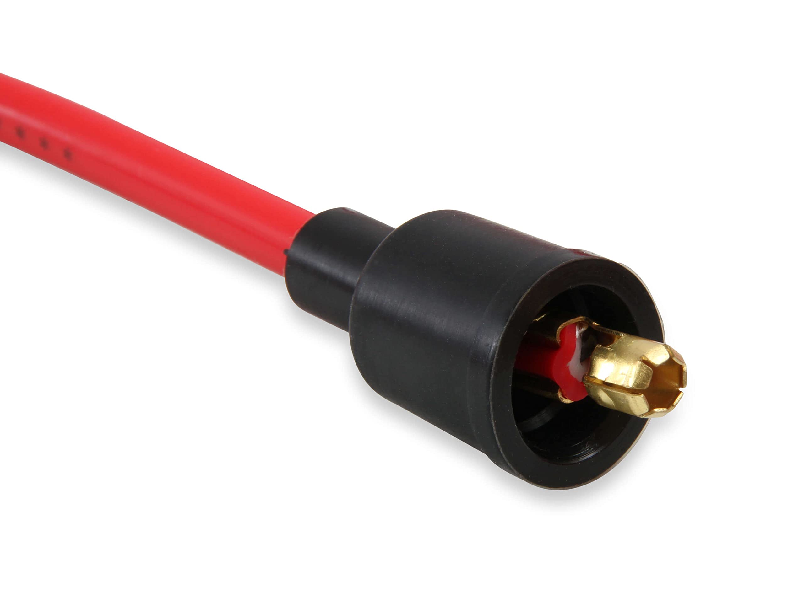 Accel 4041R Spark Plug Wire Set- 8Mm - Super Stock Universal With Graphite Core - Red Wire With Red 90 Degree Boots