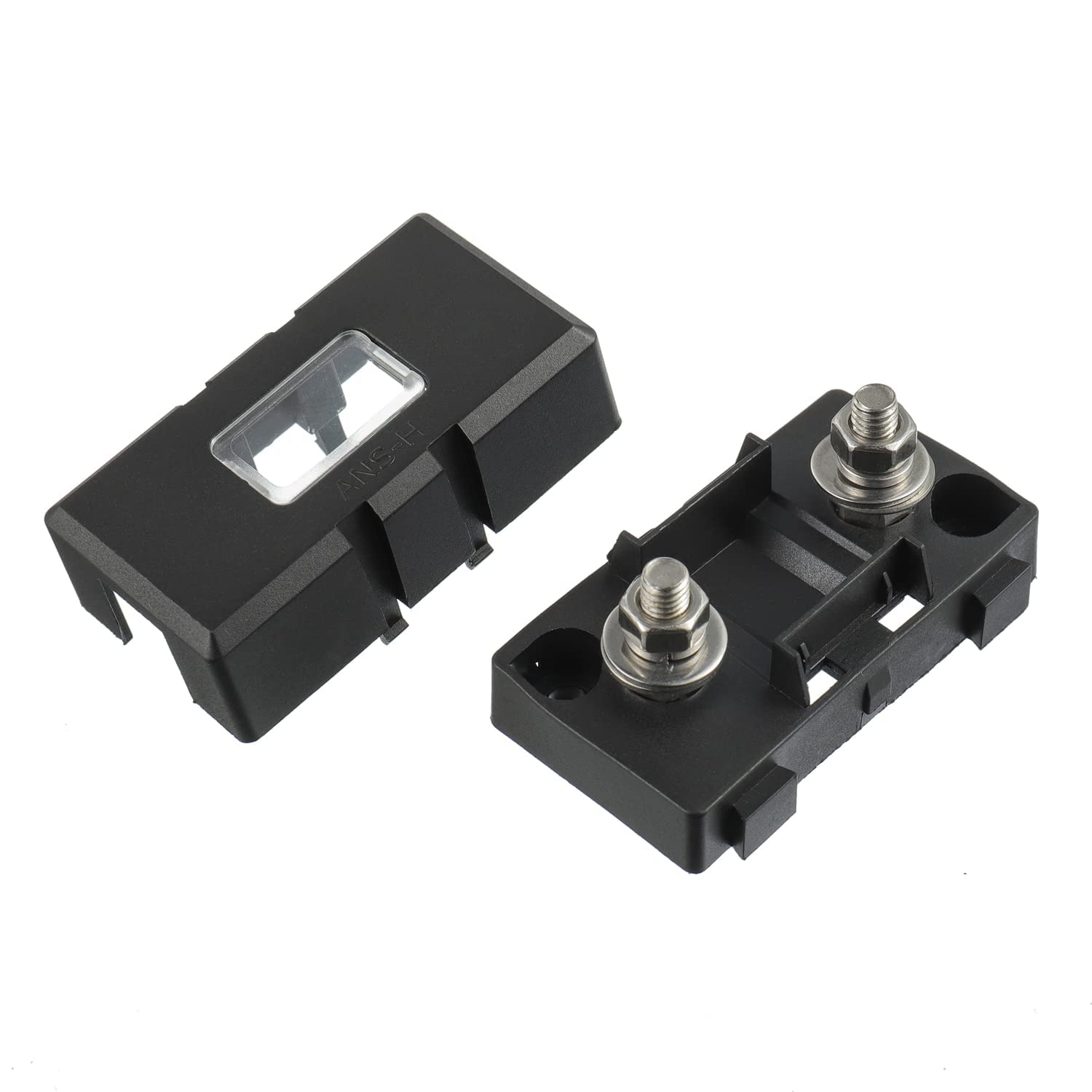 Bojack 150 Amp Ami/Midi Fuse Holders And High Current Bolt-On Midi Fuses 150A For Cars Trucks Vehicles (Pack Of 2