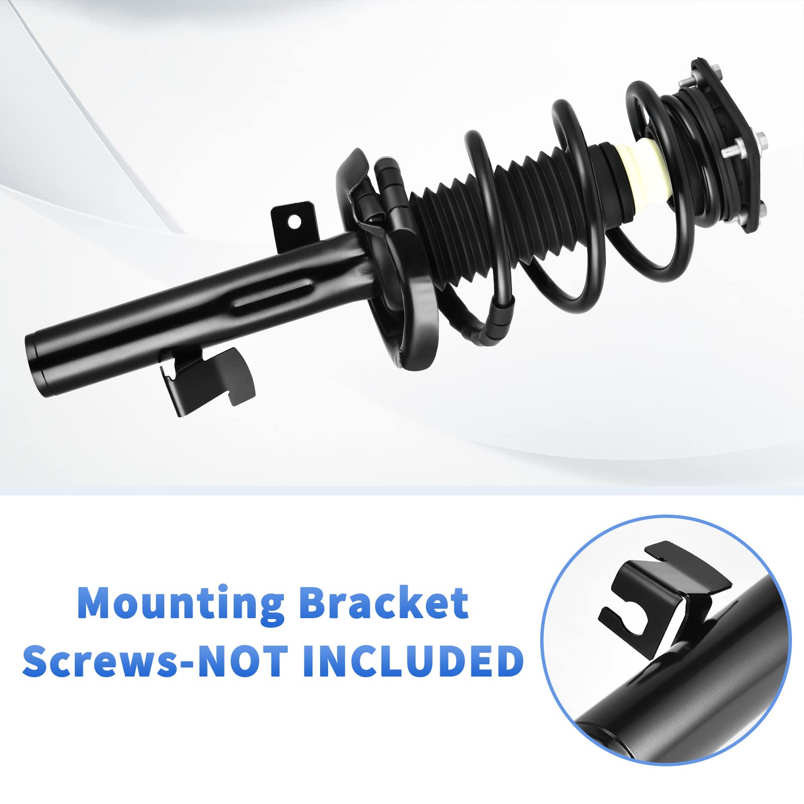 YITAMOTOR Complete Strut and Shock Kit for 2004-2009 Mazda 3, 2006-2010 Mazda 5, Alloy Steel, Front & Rear Pair, Model MAY
