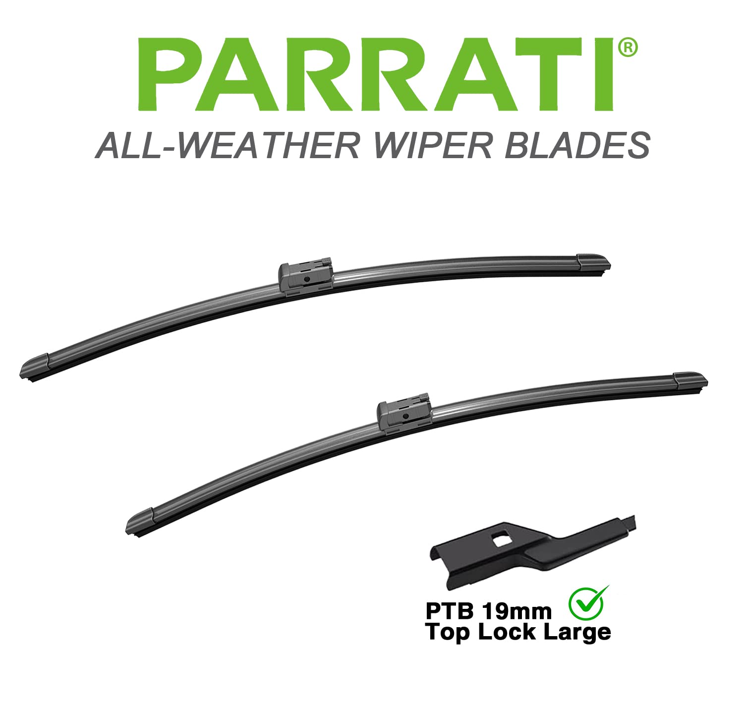 Parrati 24 Inch & 21 Inch Of High Performance Premium All-Season Automotive Replacement Front Windshield Wiper Blades For 2009-2