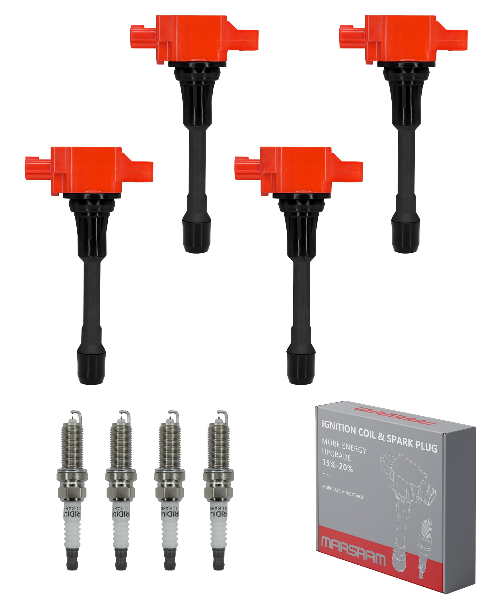 Marsram Ignition Coil Pack Uf549 And Spark Plug 9029 Set Of 4 For 2007 2008 2009 2010 2011 2012 Nissan Altima Versa Sentra Cube