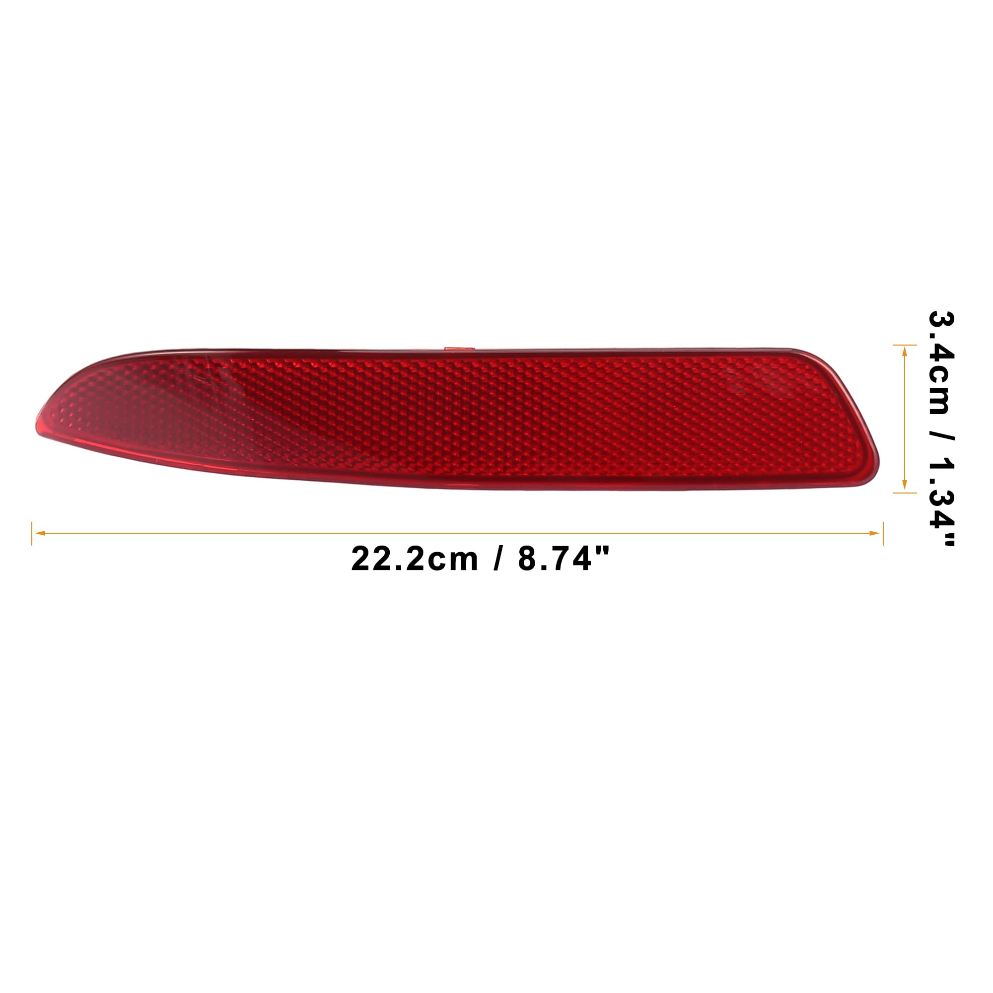 X Autohaux 1 Pair Car Rear Bumper Reflector Strip Cover Left Right Side 63217158949 63217158950 For Bmw X5 2007-2013