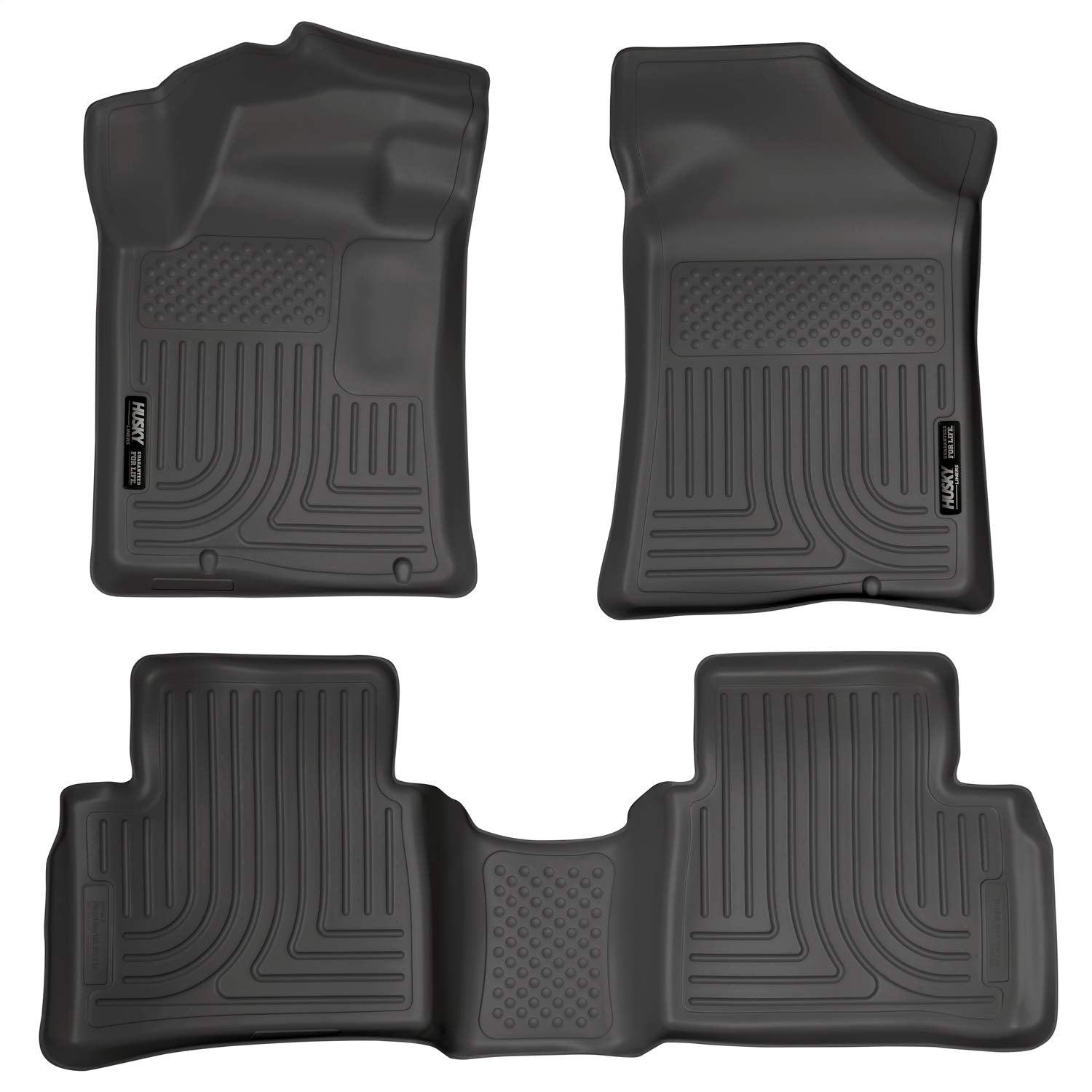 Husky Liners - Weatherbeater | Fits 2013 - 2018 Nissan Altima - Front & 2Nd Row Liner - Black, 3 Pc. | 99641