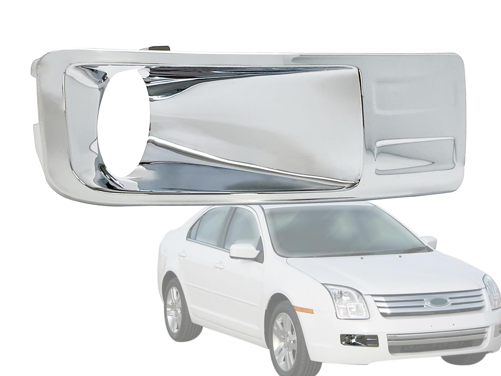 Auto Parts Avenue APA Replacement Front Bumper Fog Light Chrome Bezel for 2006 2007 2008 2009 Fusion Passenger Right Side 6E5Z17
