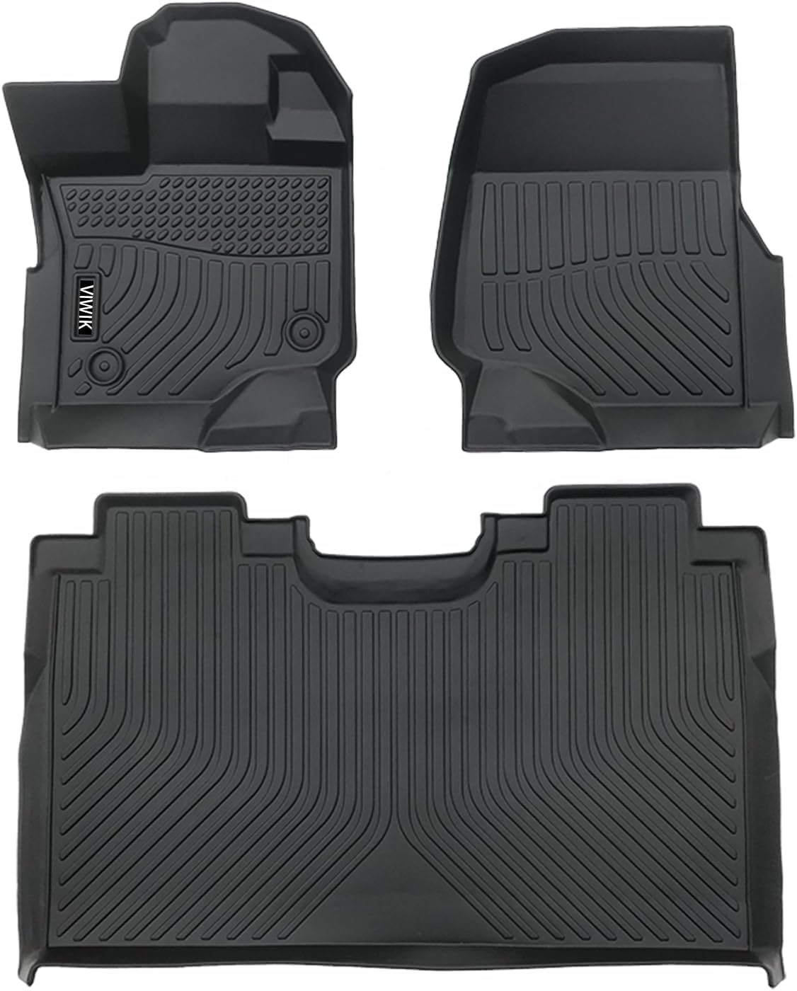Viwik Floor Mats Compatible For Ford F150 2015-2024 Supercrew/Crew Cab For Ford F150 Car Mats All Weather Protection Custom Full