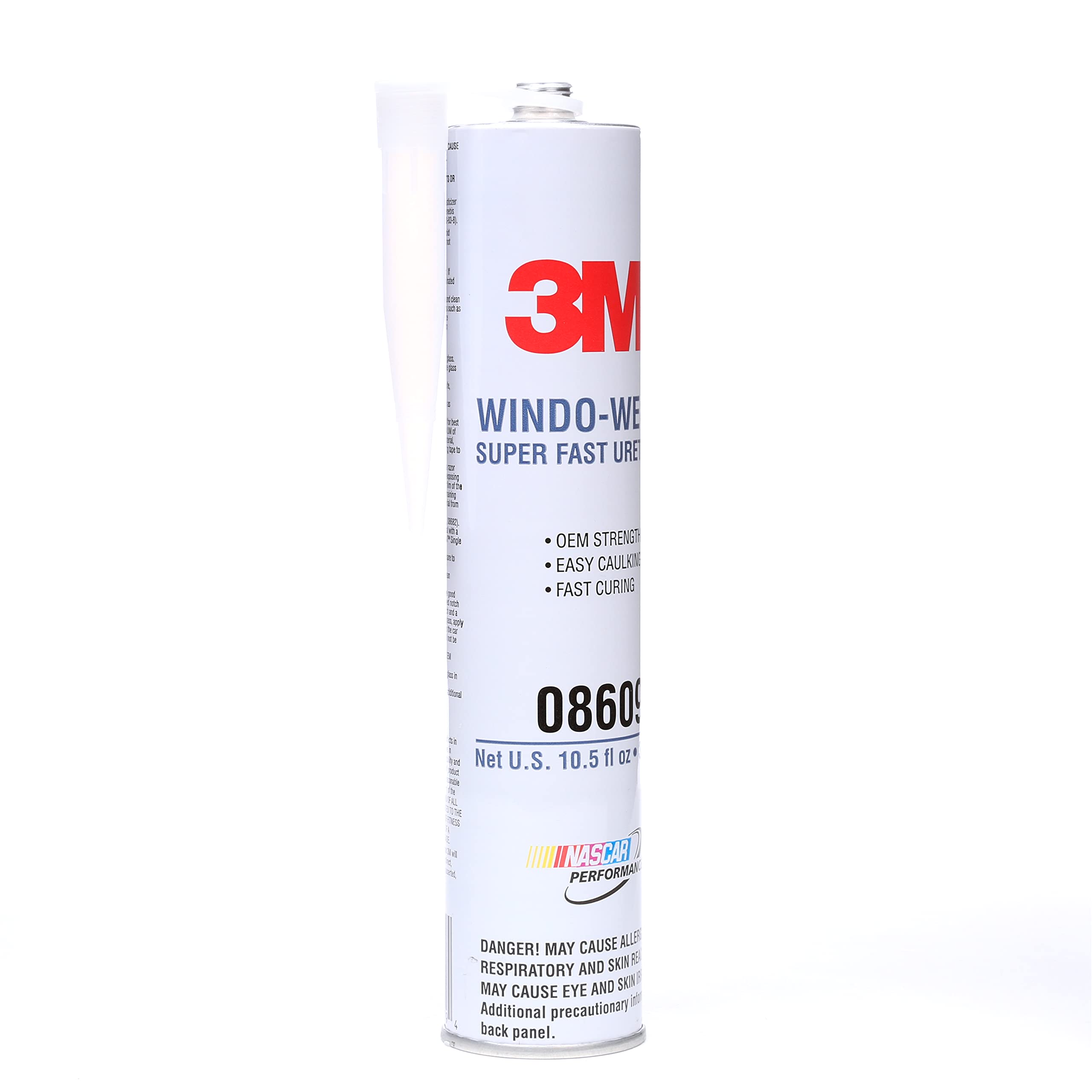 3M Windo-Weld Super Fast Urethane Cartridge, 10 oz, Black, Model 08609