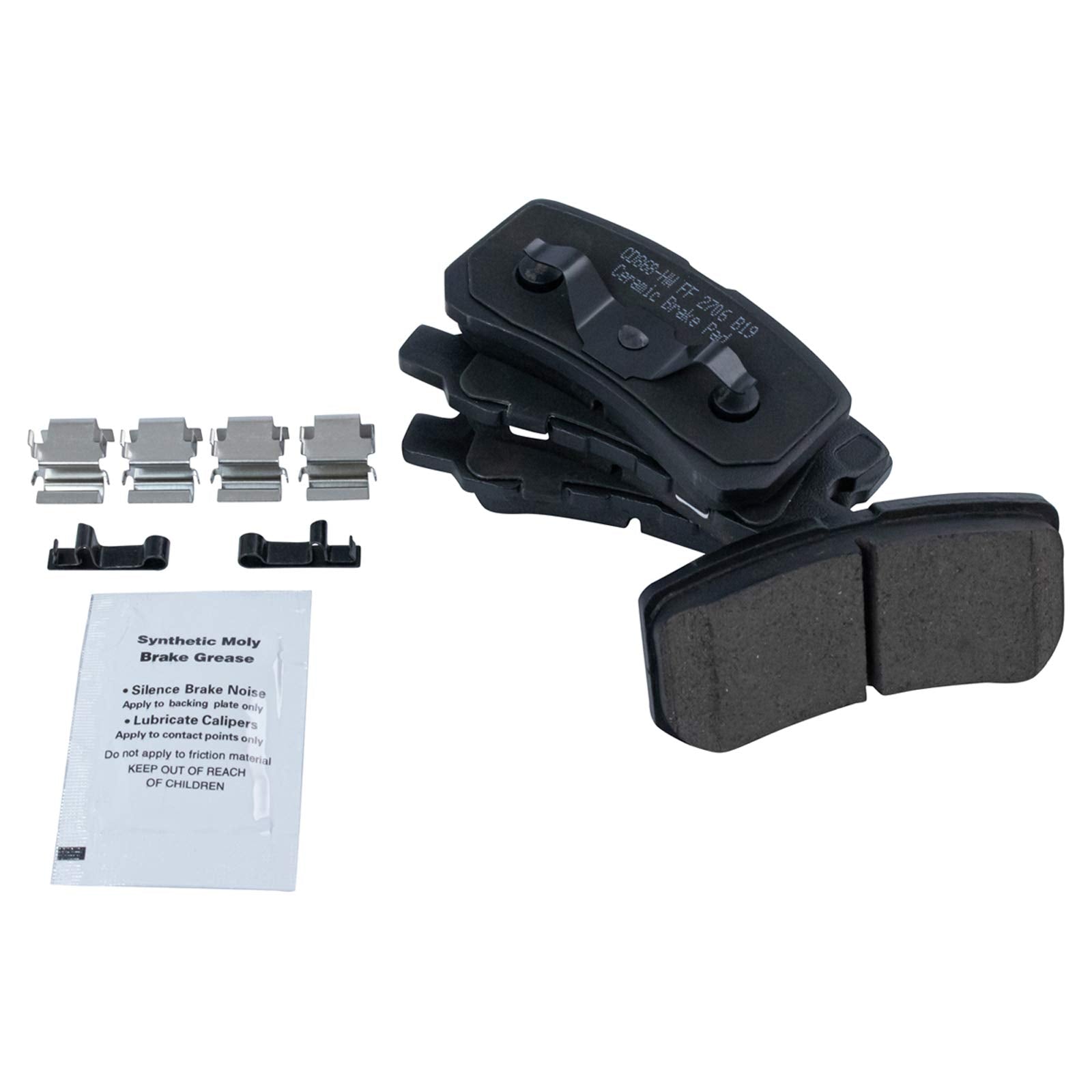 Trq Rear Brake Pad & Rotor Kit Brake Pads Brake Rotor Ceramic Premium G-Coated Compatible With 2009-2015 Mitsubishi Lancer 2008-