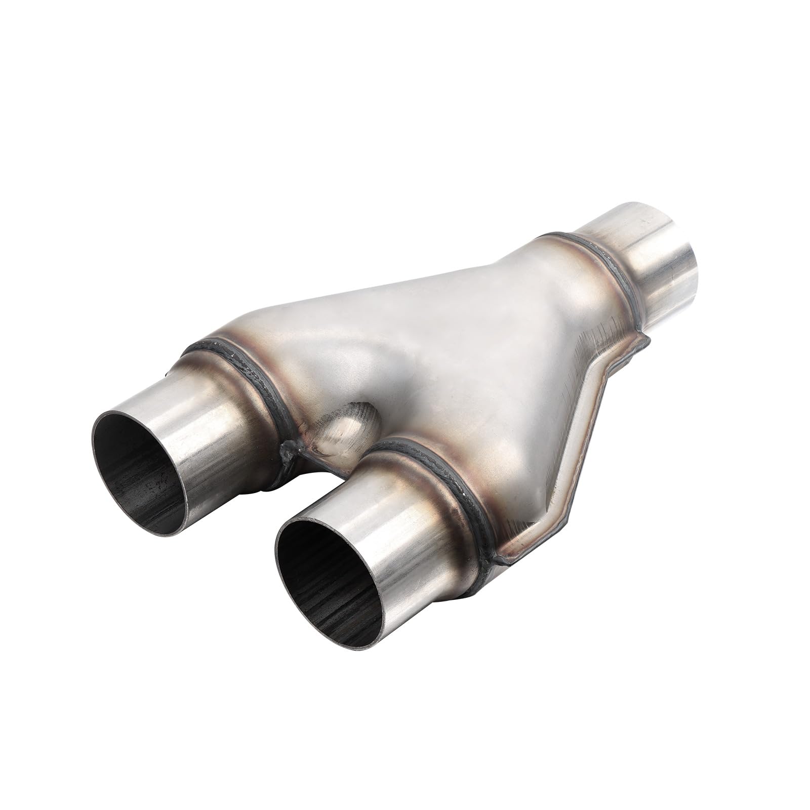 Exhaust Y Pipe 2'' Inlet, A-Karck Stainless Steel 2'' Outlet 10'' Long Y Pipe Withstands High Temperatures