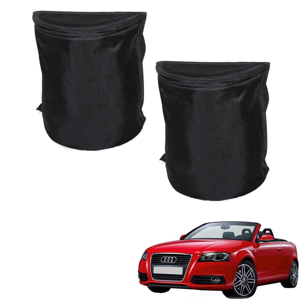 Kozdiko Semi Cylindrical Car Dustbin Set of 2 Pcs for Audi A3 Cabriolet