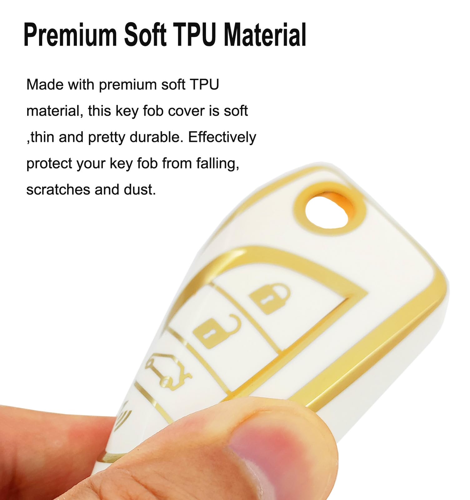 Arruweer Key Fob Cover For Toyota Soft Tpu Flip Key Fob Case Holder Protector Compatiable With Avalon Camry Corolla Fortuner Hig