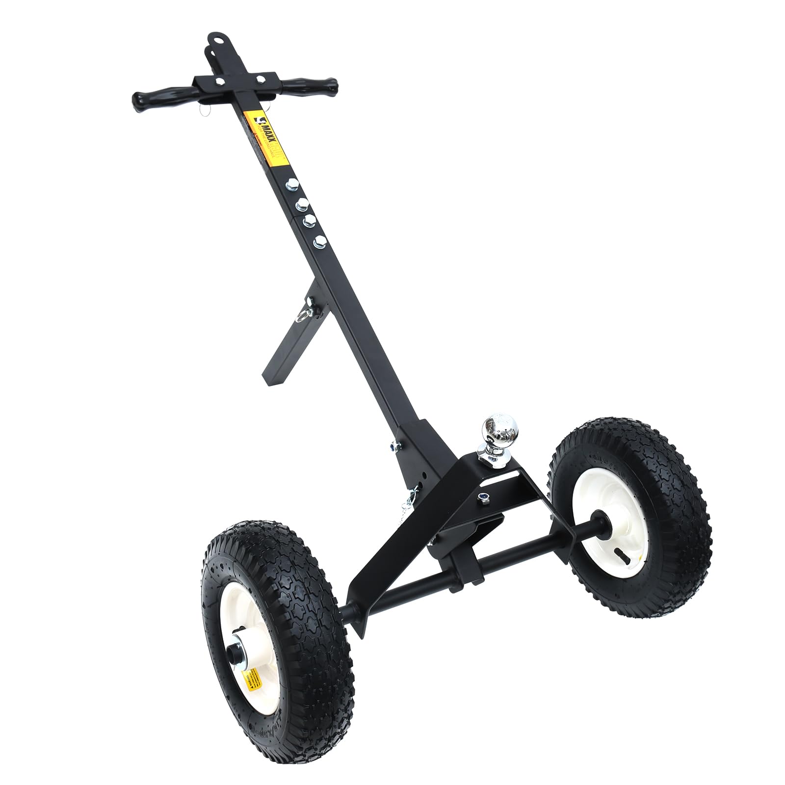 MaxxHaul 70881 Dual-Pull Trailer Dolly with 12 All Terrain Knobby Tires and 1-7/8 Hitch Ball - 600 lbs Capacity