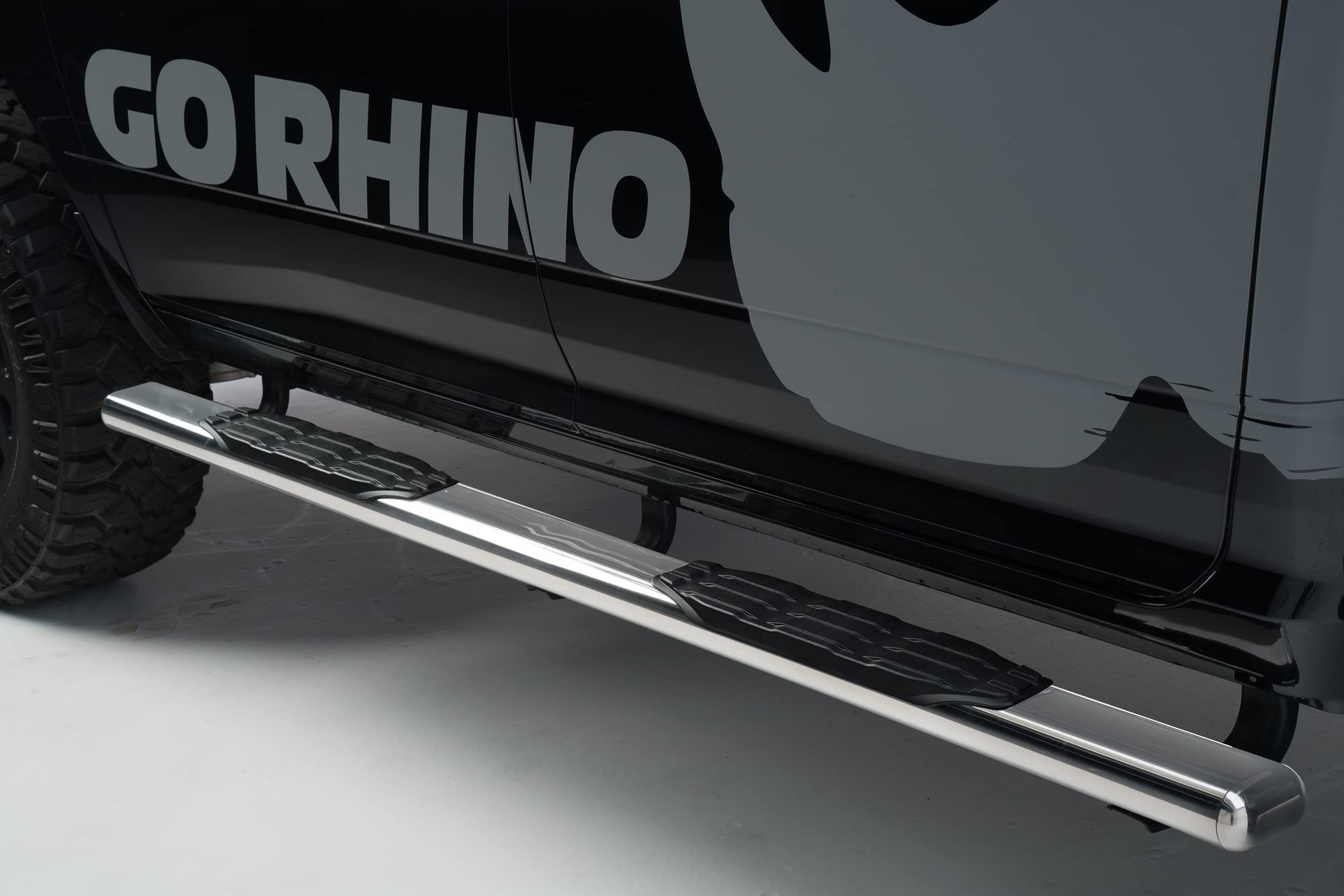Go Rhino 105439987Ps 5 1000 Series Side Steps With Mounting Brackets Kit For Ram 15-18 1500, Ram 19-23 1500 Classic (Crew Cab Pickup)