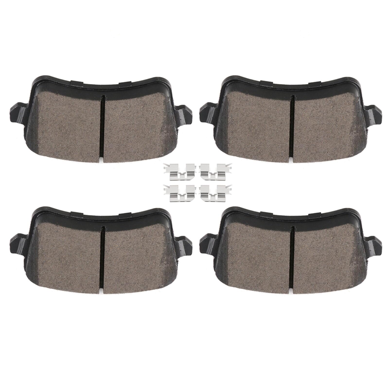 Cciyu D1386 Rear Semi-Metallic Disc Brake Pads Kit For Audi A4 A4 Allroad A4 Quattro A5 A5 Quattro Allroad Q5 S4 S5 4Pcs