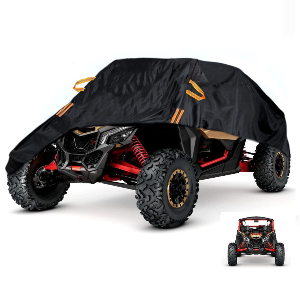 UTV X3 Cover Waterproof Heavy Duty Oxford Cloth All Weather Protection Covers for Can-Am Maverick X3 XMR XRC MR R/X DS RS RC Turbo R 900 HO Polaris RZR/XP Turbo S, 2-3 Seater -Like New