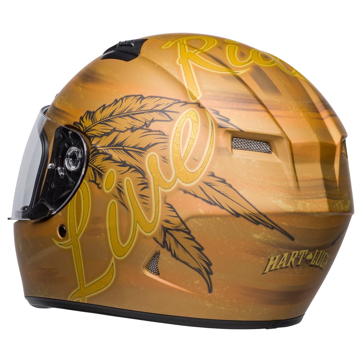 Bell Qualifier Dlx Mips Street Helmet (Hart Luck Live Matte Gold - Large)