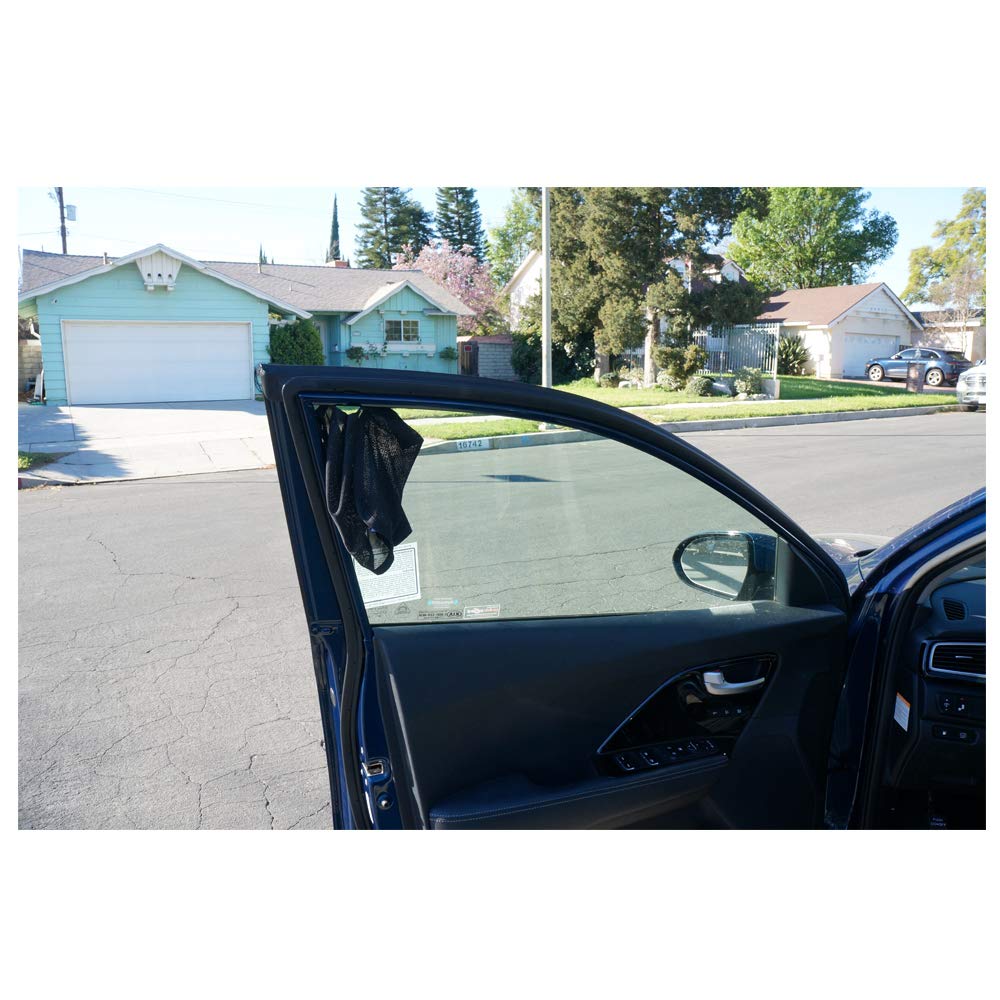 Ggomaart Car Window Sun Shade - Universal Reversible Magnetic Curtain For Driver Or Passenger With Sun Protection Block Damage F