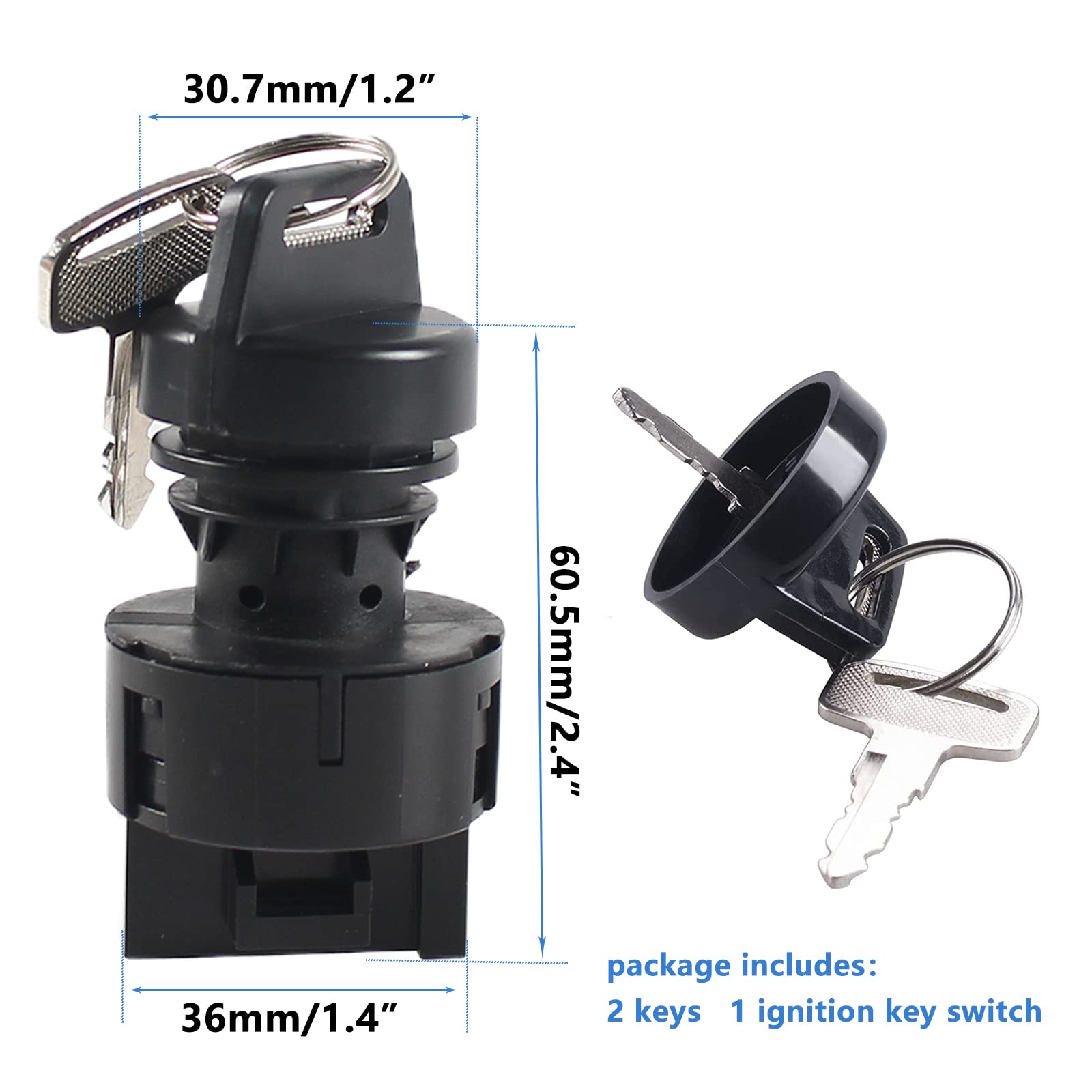 Gstp 6 Pin Ignition Key Switch Compatible With Polaris Ranger Rzr Sportsman 400 425 500 570 700 800 900 1000 -Replace 4011002 40