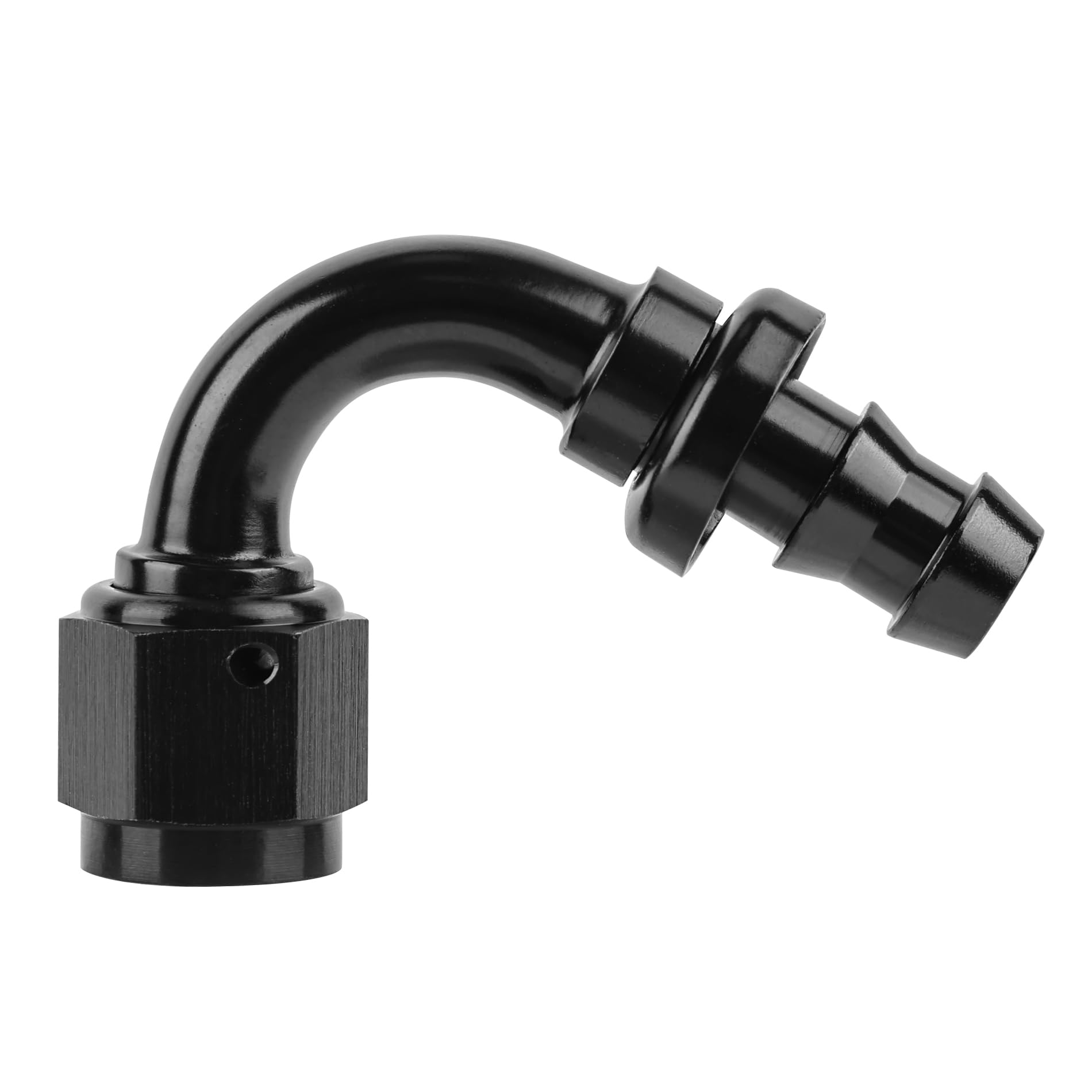 Evil Energy 12An 120 Degree Push Lock Hose Fitting End Black