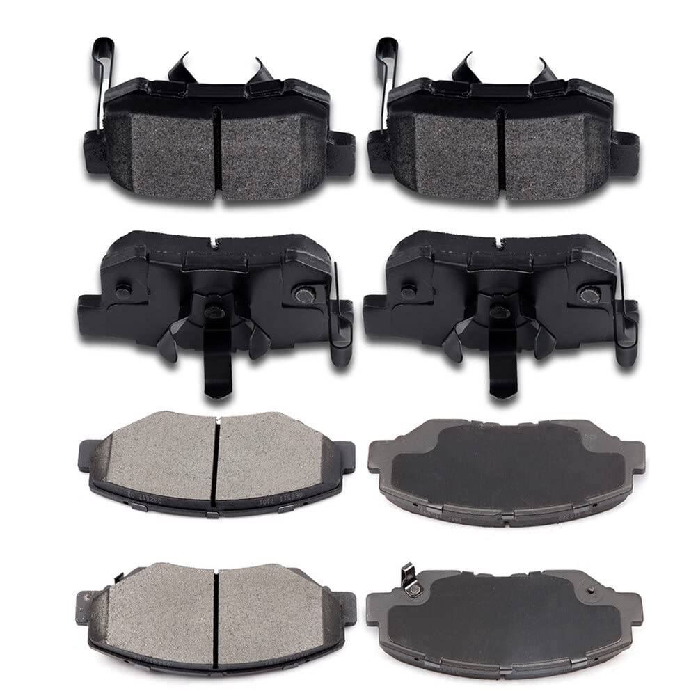 Cciyu D914 D1086 8Pcs Front & Rear Ceramic Brake Pads Kits 2005 2006 2012-2016 For Honda Cr-V