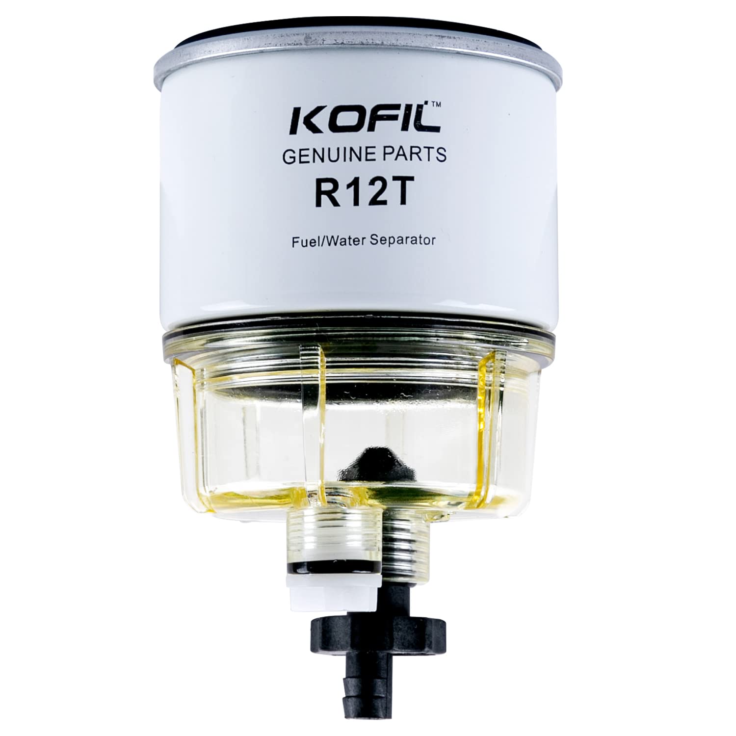 R12T Fuel FilterWater Separator Replacement Spin-on R12T Filter and Water collection Bowl Replaces S3240 R12T 120AT 18-7987ANPT 