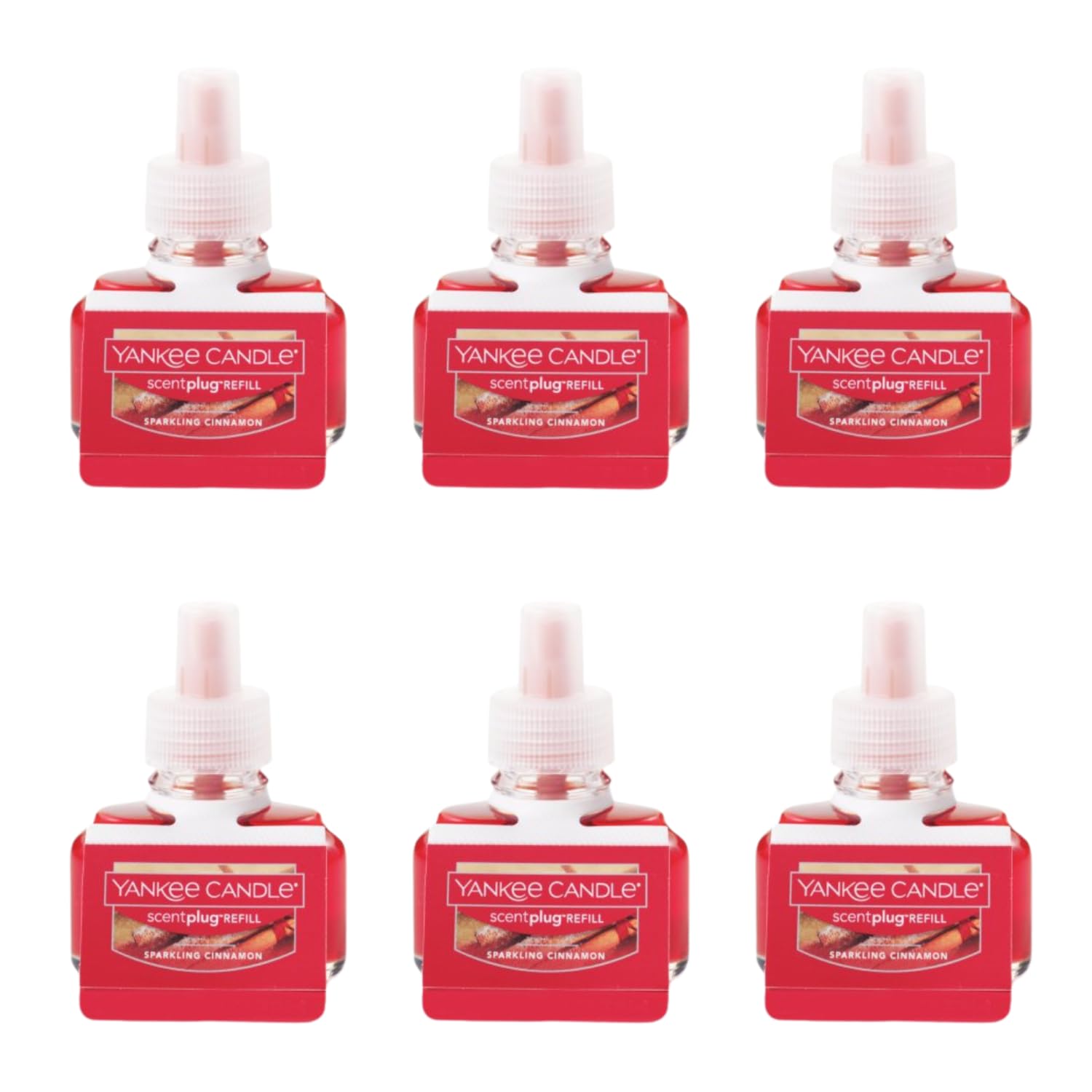 Yankee Candle Scent Plug Refill, Sparkling Cinnamon (Pack Of 6)