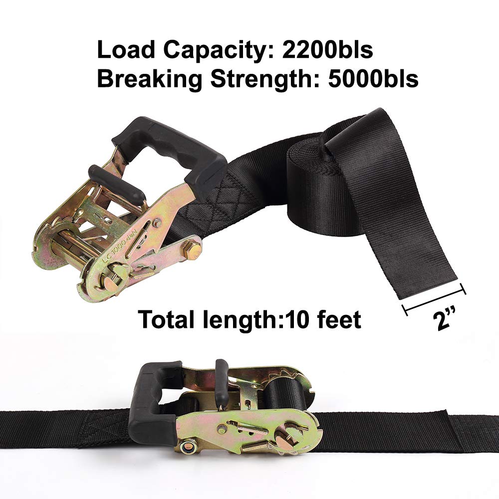 Ayaport Endless Ratchet Strap Large Ratcheting Tie Down 2 Inches 20 Feet Motorcycle Car Roof Rack Trailer Cargo Straps