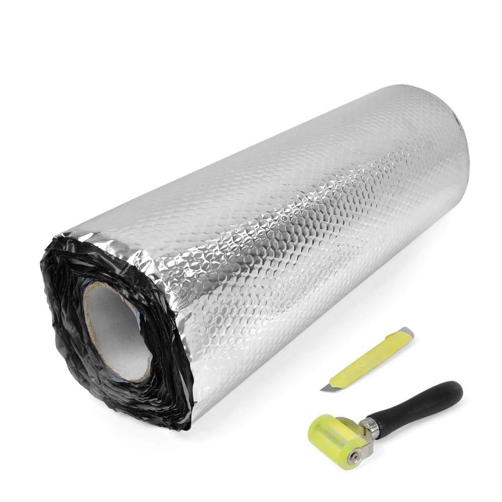 Pyle Premium Car Insulation Audio Sound Deadening Material , Foam Self-Adhesive And Automotive Dampening Mat, 36 Sqft (Pnvbd3621