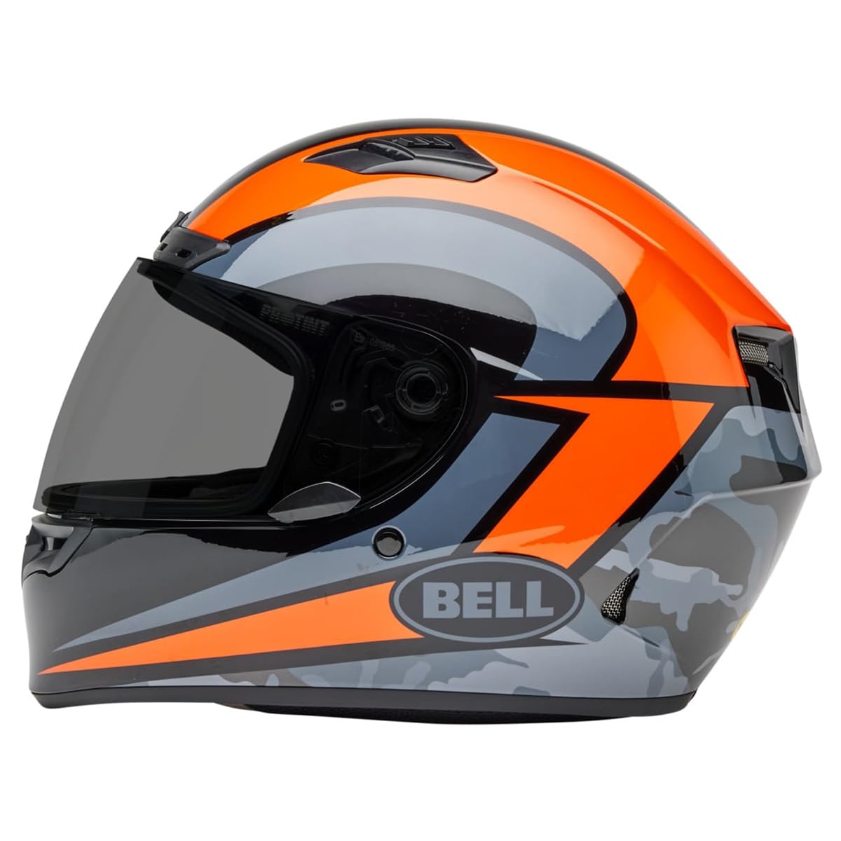 Bell Qualifier Dlx Mips Street Helmet (Gloss Blitz Orange/Black - Large)
