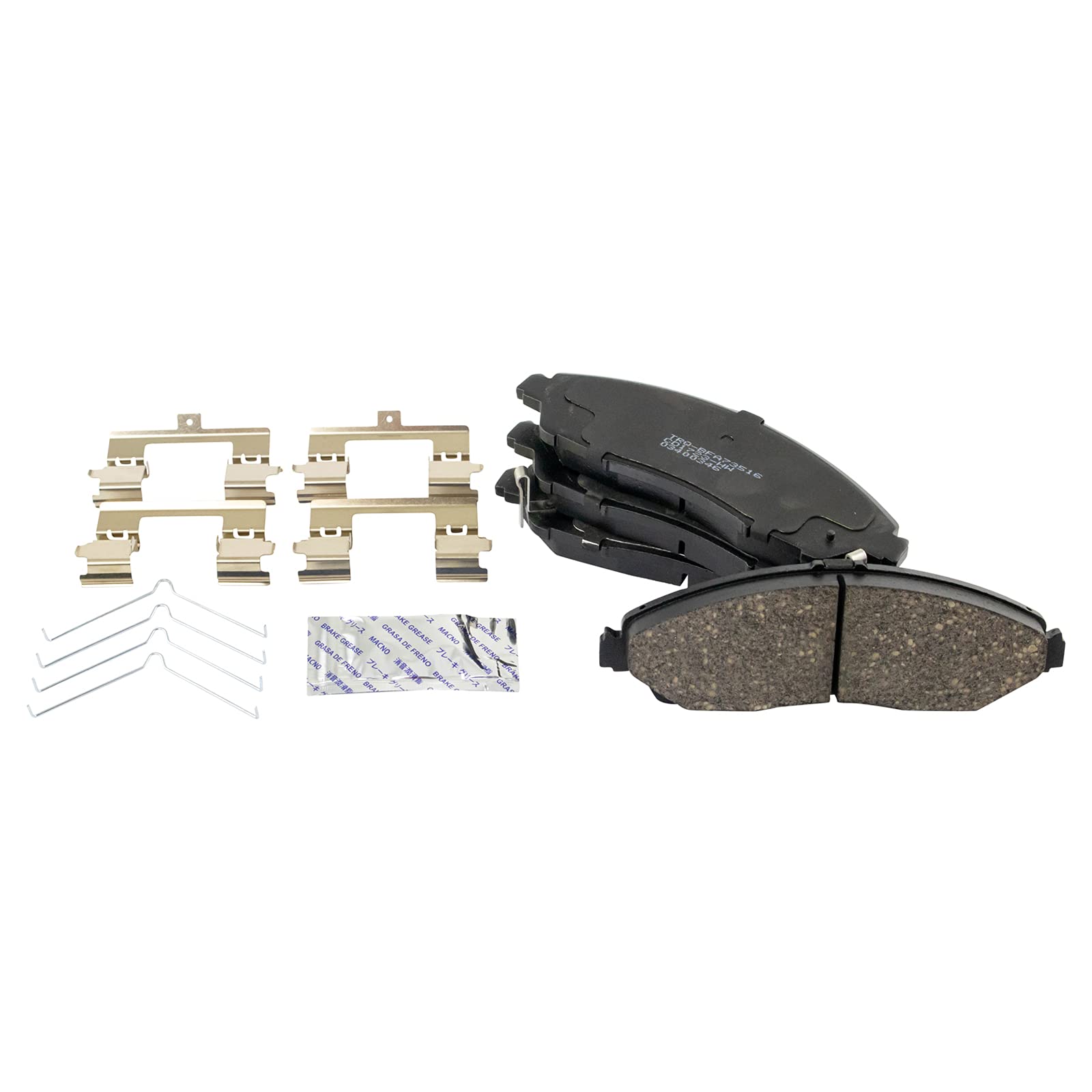 TRQ Front Brake Pads Ceramic Compatible with 2014-2020 Acura MDX 2016-2022 Honda Pilot 2017-2021 Ridgeline