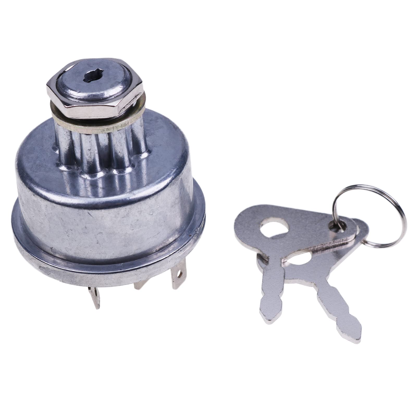 JZGRDN Ignition Key Switch E7NN11N501AB Compatible with Ford 2000 3000 4000 5000 6000 7000 8000 2600 3600 4600 Tractor, 530 531